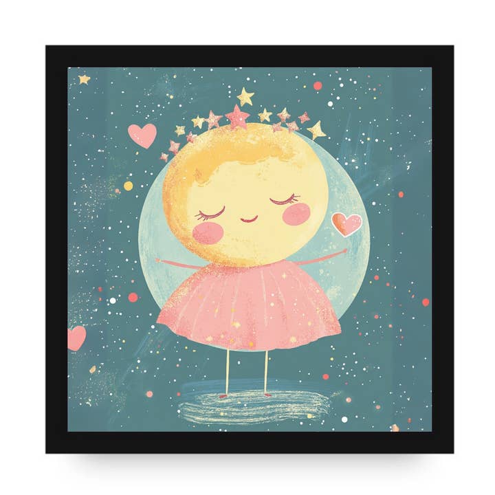 Planet Aphrodite Framed Canvas by Dancing Littles Jungle for wholesale by Dancing Littles Jungle