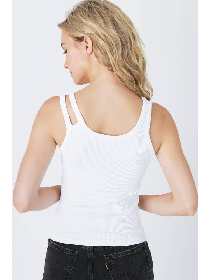 NIKIBIKI – Großhandel Tanktop – Damen – NS8212 - Geripptes Tanktop mit Doppelriemen7