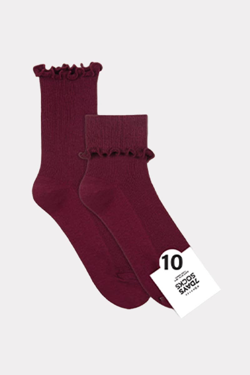 7DAYSSOCKS - Vendita all'ingrosso Calzini - Donna - Calzini da donna Crew Frill5