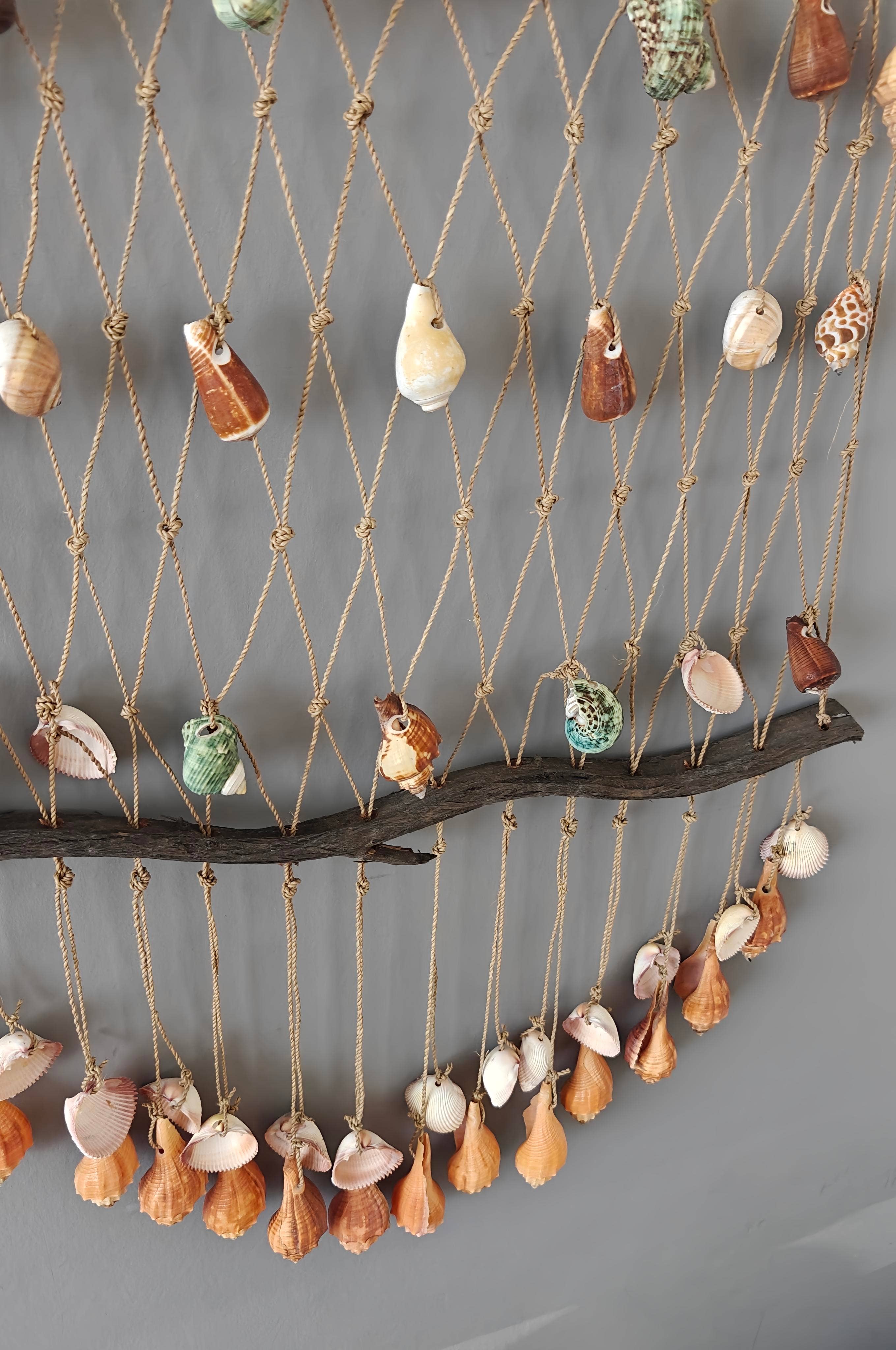 Product Import Holland – wholesale Wall Accent – Shells net Large - decoration - coast - beach - interior2