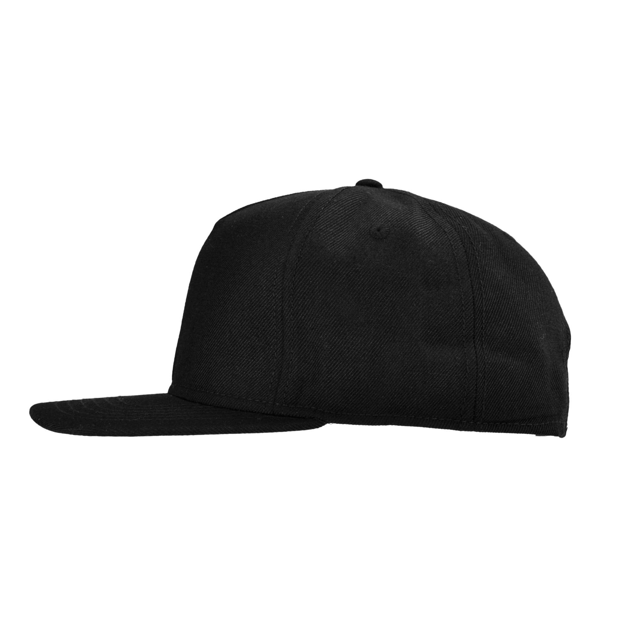 Dalix - Vente Casquette à visière plate – unisexe - DALIX Casquette à 5 panneaux en laine mélangée3