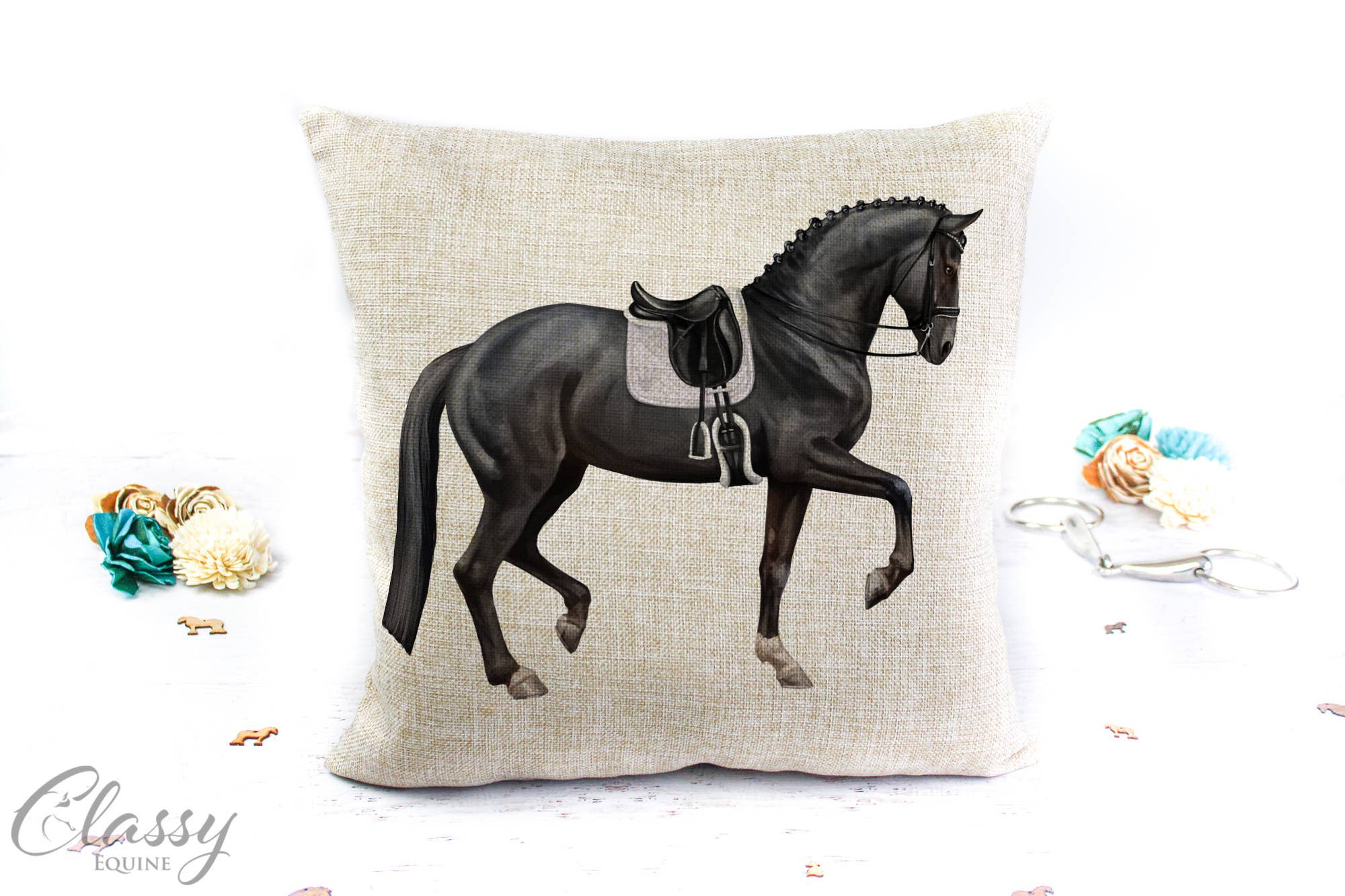 Classy Equine - Vente Housse de coussin - Housse de coussin cheval de dressage - Cadeaux équestres1