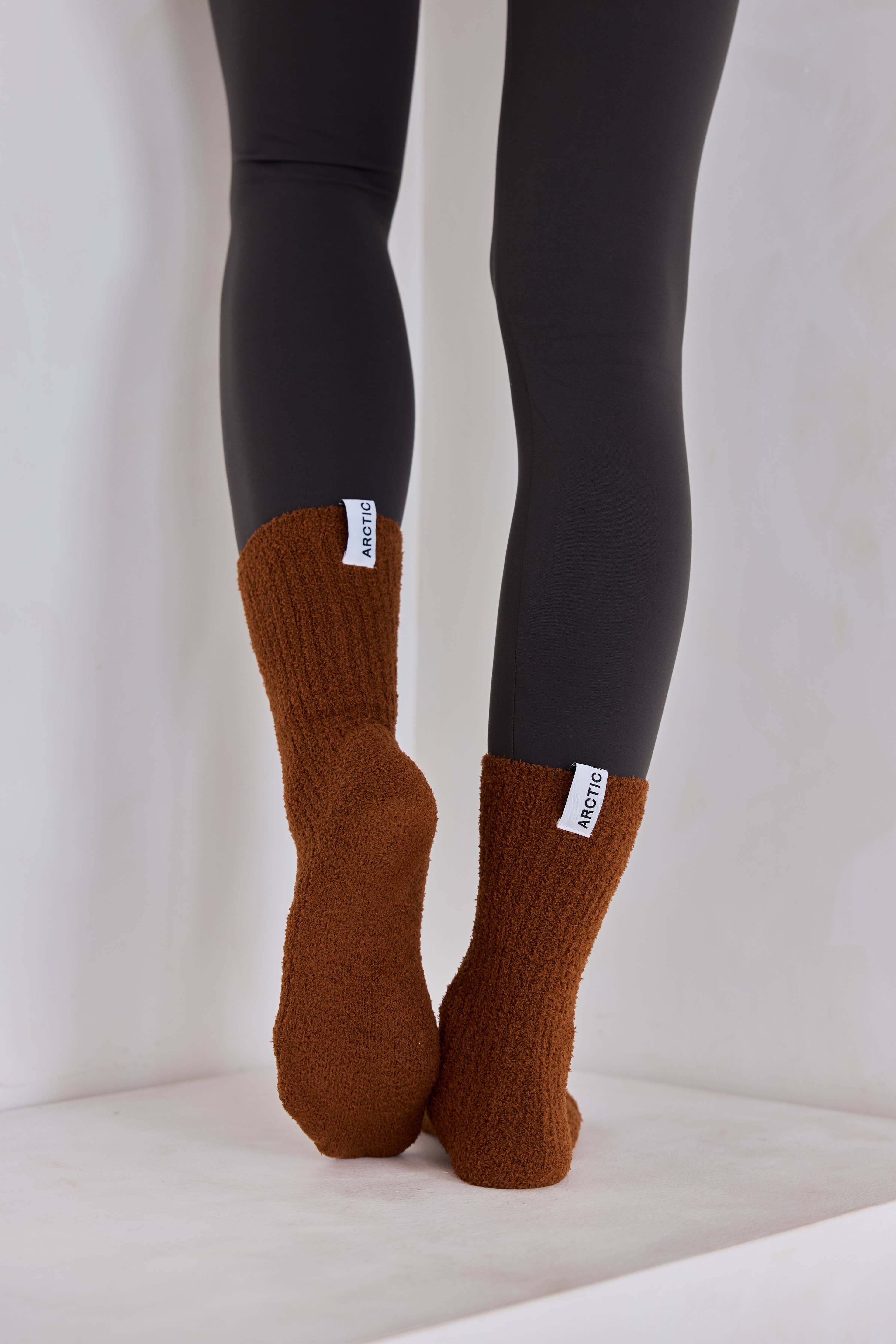 ARCTIC FOX & CO. - Wholesale Socks - Women's - Cosy Socks - 100% Recycled - Sepia - AW255