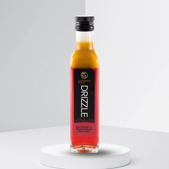 Cotswold Gold Raspberry & Wholegrain Mustard Drizzle for wholesale by Cotswold Gold