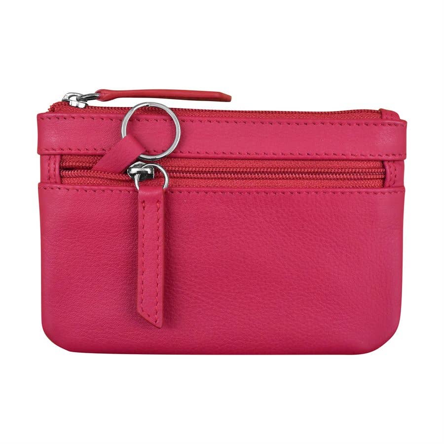 ili New York – wholesale Coin purse – Women’s – 6413 Leather Coin Purse With Key Ring26