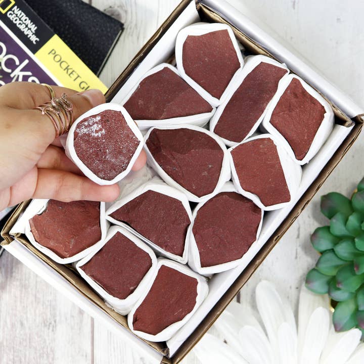 Red Jasper Flat for wholesale by Natures Artifacts Inc