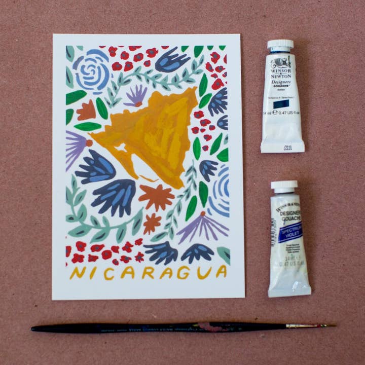 Nicaragua Print for wholesale by Small Creative