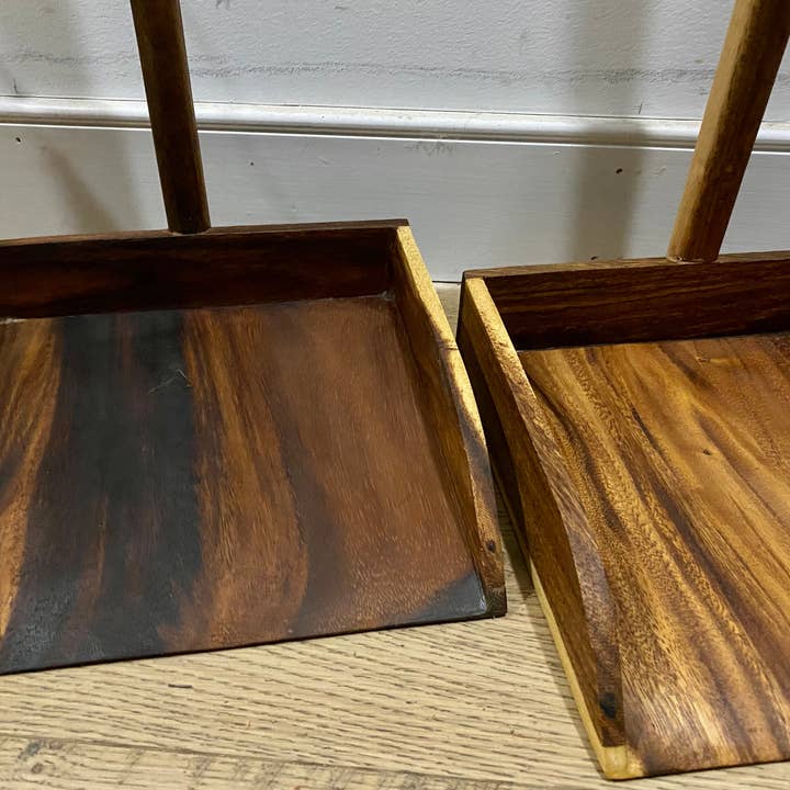 Tuckahoe Hardwoods – wholesale Dusting brush & duster – Handmade Indoor East Indian Walnut Wooden Dustpan and Broom6