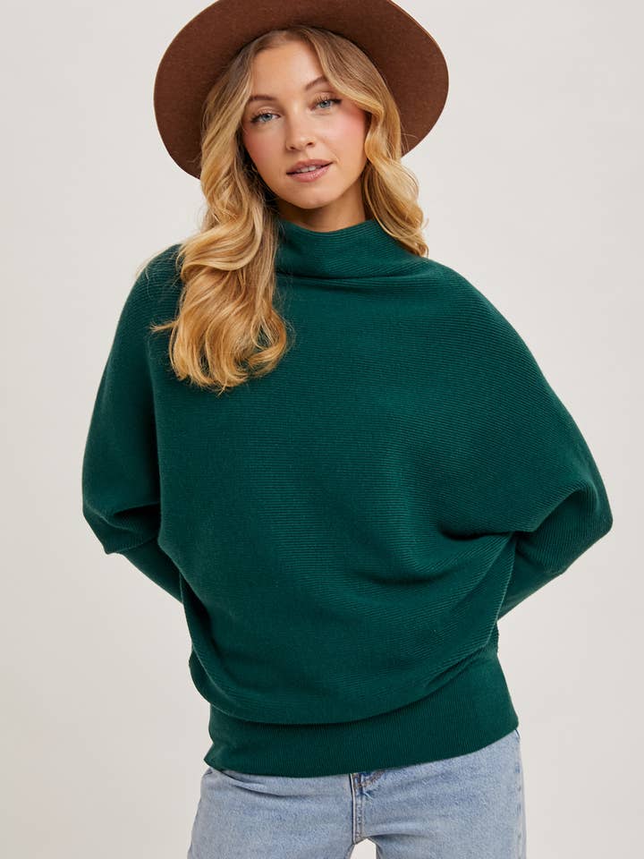 Bluivy - Wholesale Knit Sweater - Women's - SLOUCH NECK DOLMAN SLEEVED PULLOVER19