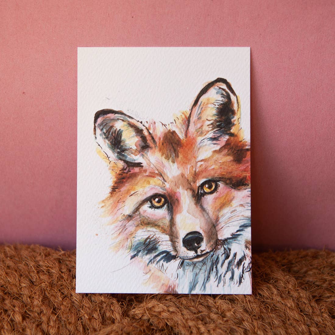 Kate Moby - Wholesale Postcard - Inky Fox Luxury Textured Postcards7