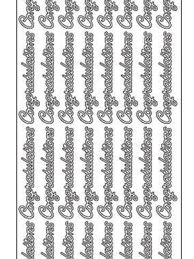 Deco stickers - Gefeliciteerd voor wholesale door Ecstasy Crafts Distributing