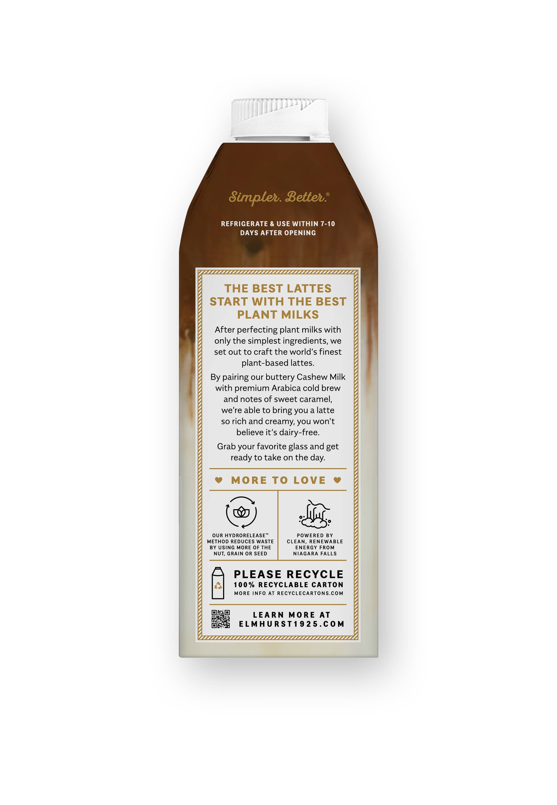 Elmhurst 1925 - Wholesale Iced Coffee/Cold Brew - Caramel Cashew Milk Latte6