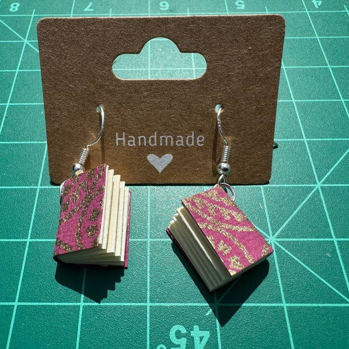 Poetose - Wholesale Dangle Earrings - Handmade Book Earrings