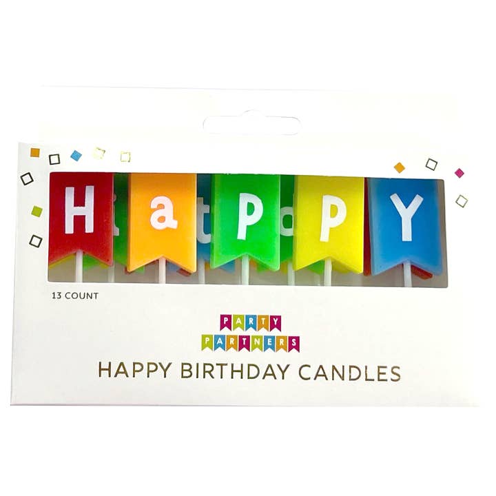 Party Partners - Wholesale Cake Candle - 16 Prong Candle Program - Icon and Text Candles6