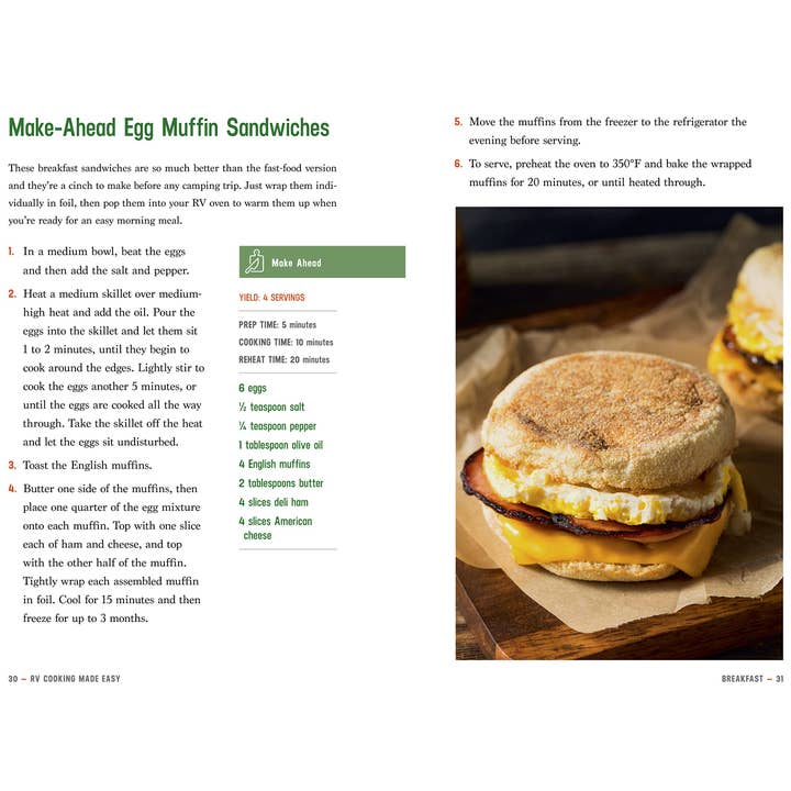 Union Square & Co. - Wholesale Cookbook - RV Cooking Made Easy: 100 Simple Recipes Cookbook