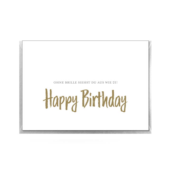 Vikbart kort liggande, utan glasögon ser du ut som 21 - Grattis på födelsedagen! för wholesale av 17;30