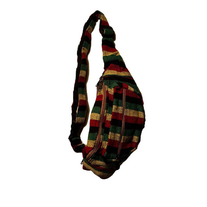 Pochete de Algodão com Riscas Multicoloridas por atacado de Shop Therapy