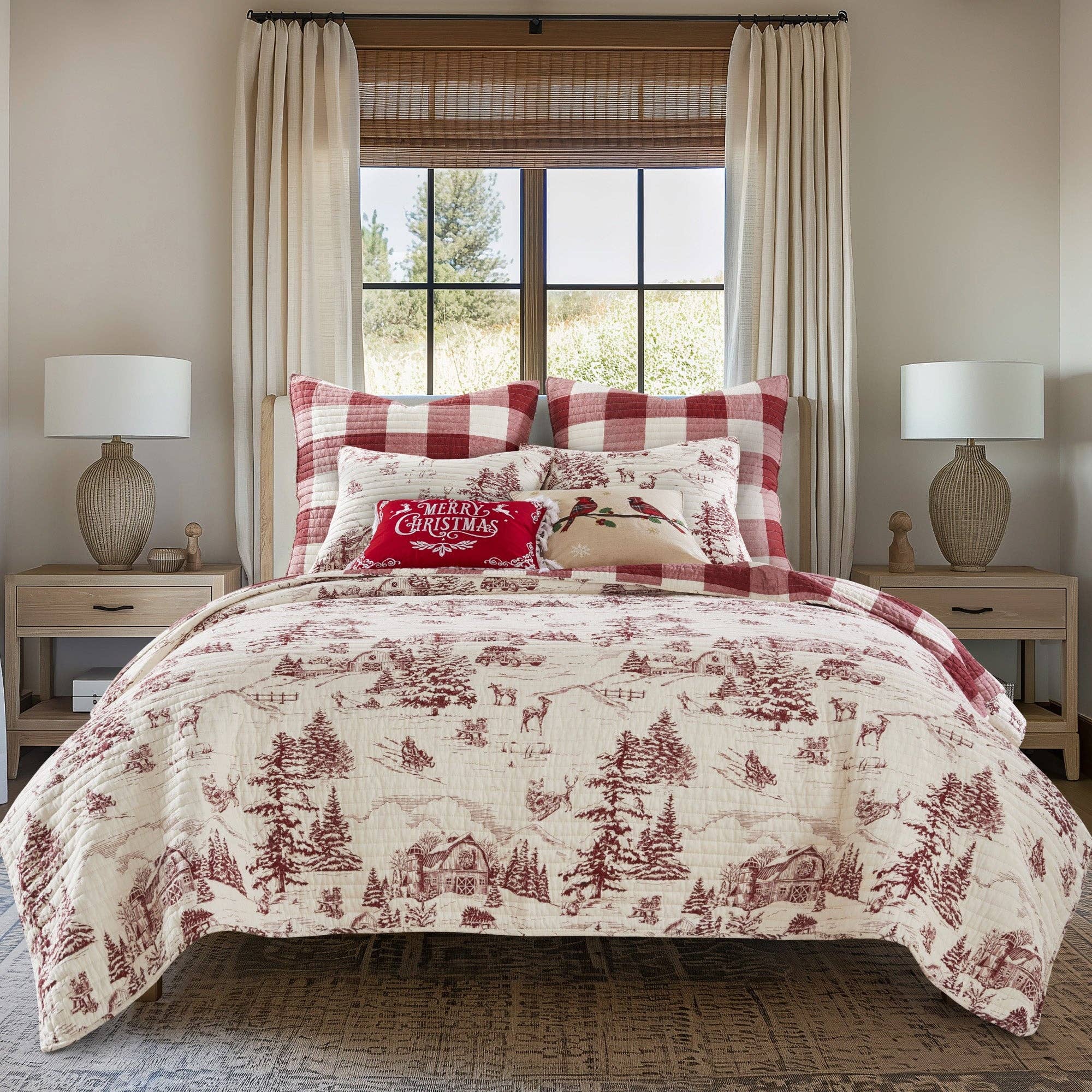 Levtex Home - Wholesale Bedding Set - Winter Sleigh Ride Quilt Set0