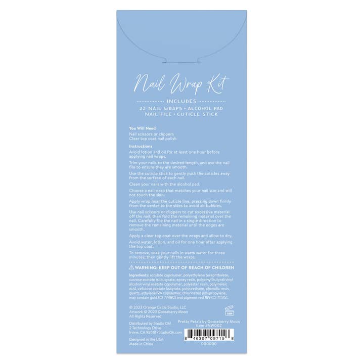 Studio Oh! - Wholesale Nail Art/Decal - Pretty Petals Mani Nail Wrap Kit