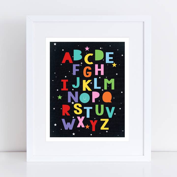 Impresión de estrellas del alfabeto para venta al por mayor de Creative Monsoon