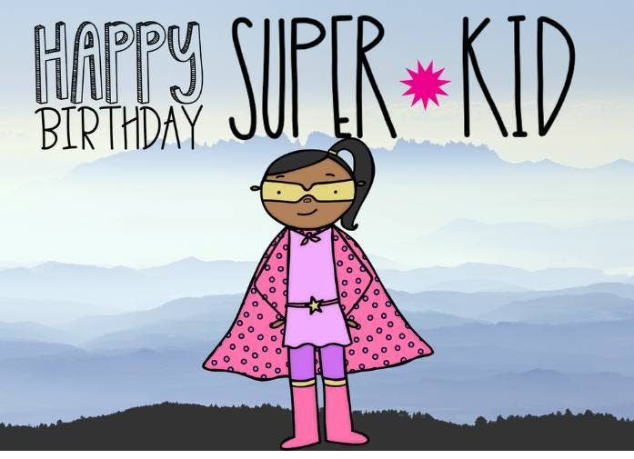 Culture Greetings - Wholesale Birthday Card - Super Girl0