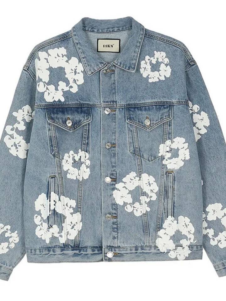 SALINA TRADING INC - Wholesale Top & Pant Set (NOT Loungewear) - Men's - Graffiti Print Denim Jacket And Jeans Set For Men