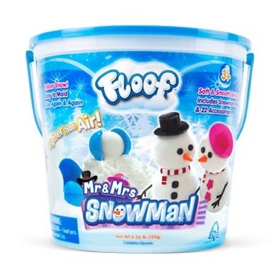 Floof Mr. and Mrs. Snowman - Moldable Compound for wholesale by Play Visions