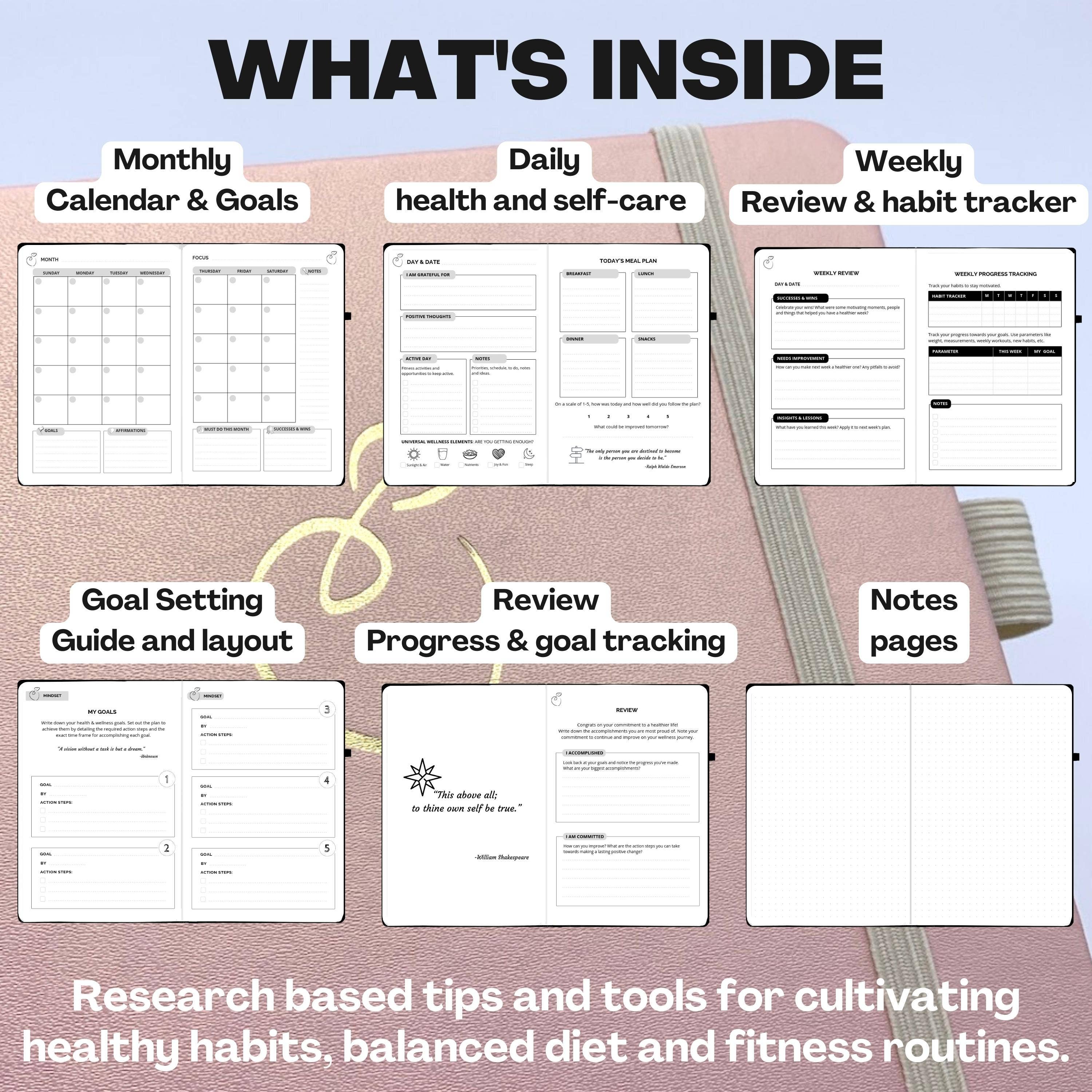 Life & Apples - Wholesale Planner - The Wellness Journal & Planner4