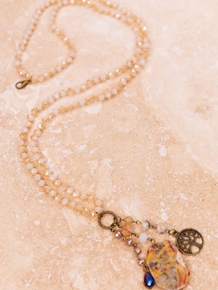 Lily Necklace in Blush for wholesale by Dylan Designs