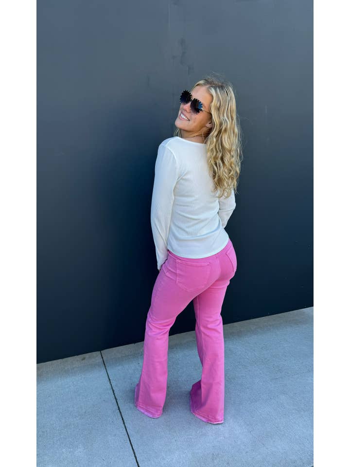 BLAKELEY - Vente Jean – femme - JEAN JAYDE ROSE AVEC CONTRÔLE DU VENTRE3