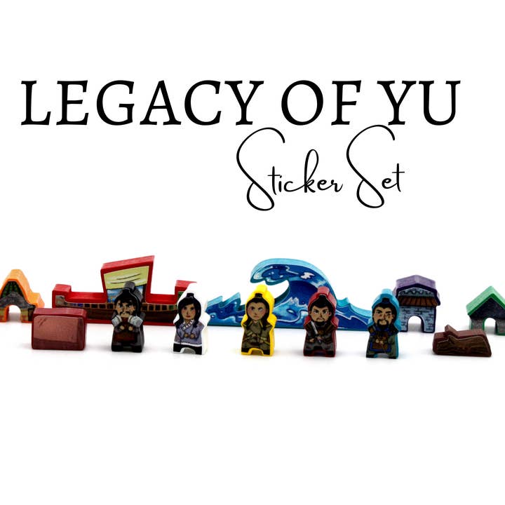 Conjunto de Autocolantes Legacy Of Yu por atacado de Meeple Stickers