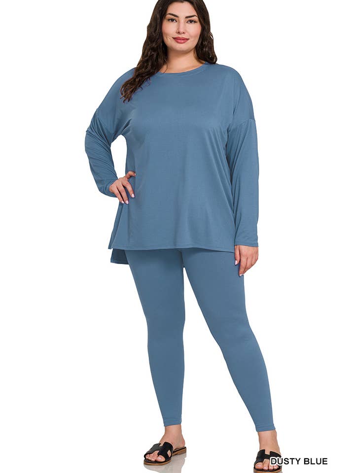 Vanilla Monkey – wholesale Lounge set – Women's – Plus Brushed Dty Microfiber Loungewear Set11