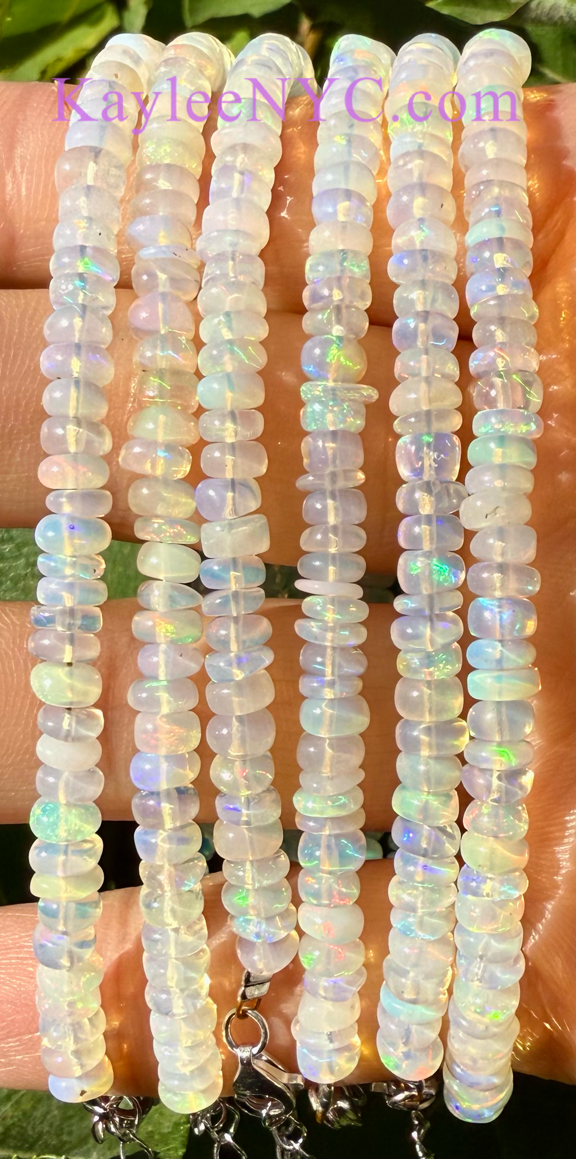 KayleeNYC – wholesale Pärlarmband – Naturligt etiopiskt opalarmband med 925 sterlingsilver5