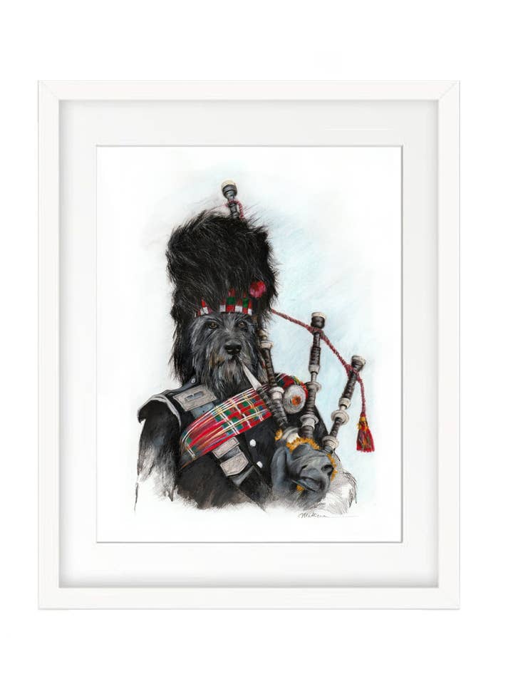 Piper Deerhound (Art Print) | Scottish Deerhound for wholesale by Art by Lana Mathieson