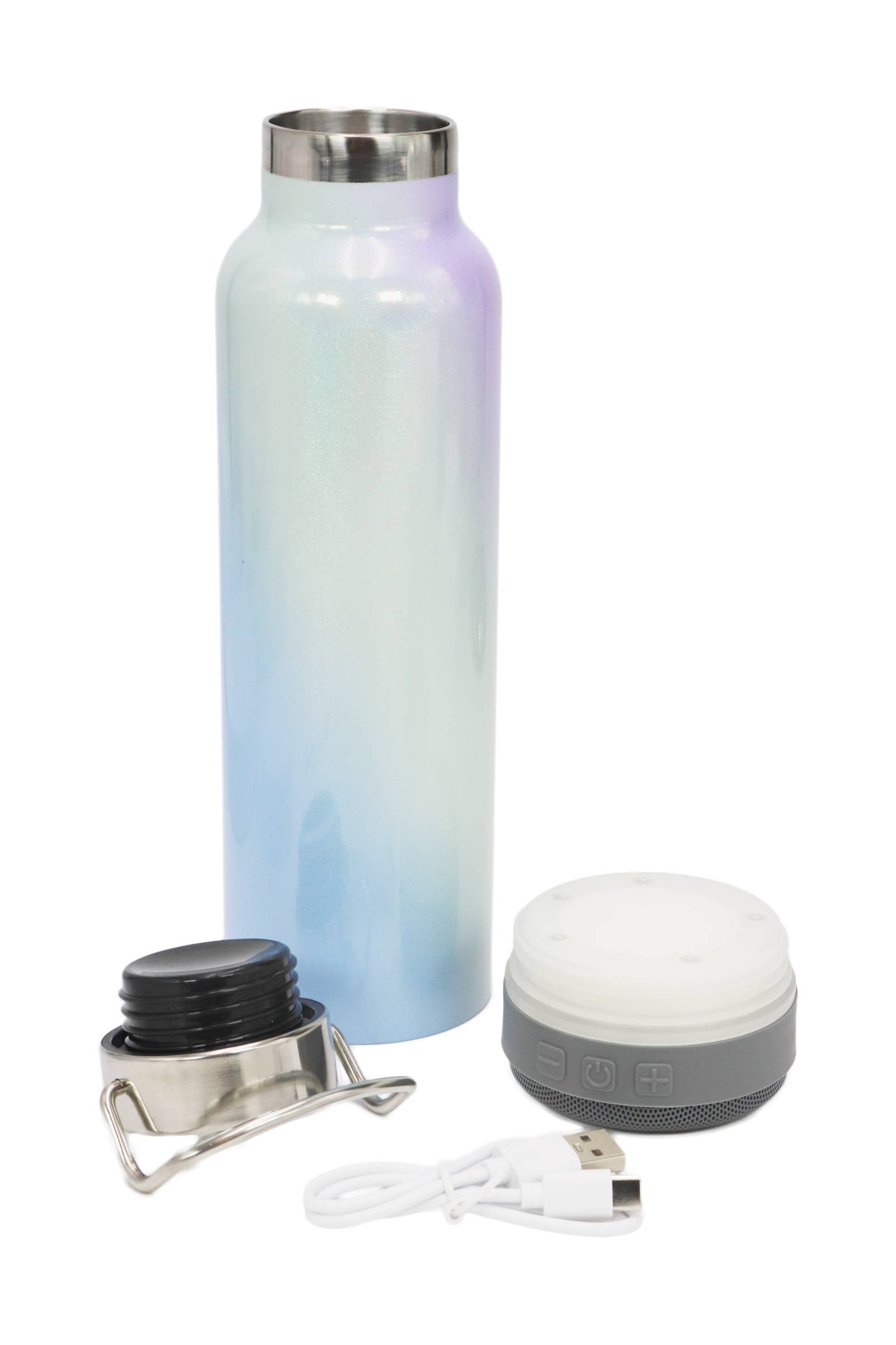 Cap Zone - Wholesale Insulated Mug/Tumbler - Pastel Ombre Insulated Tumbler w/Bluetooth Speaker2