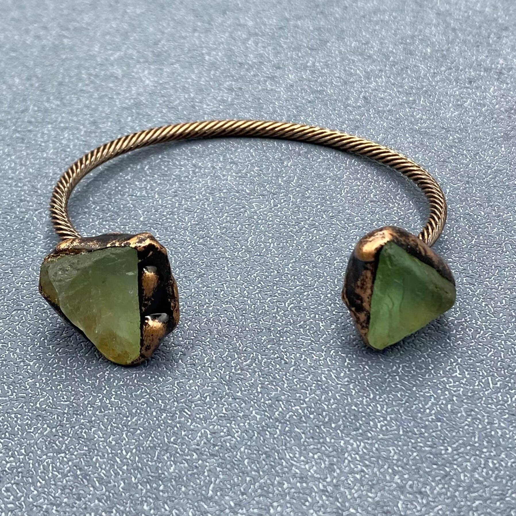 Mio Queena - Wholesale Cuff Bracelet - Vintage Natural Stone Retro Adjustable Cuff Bangle - CS5