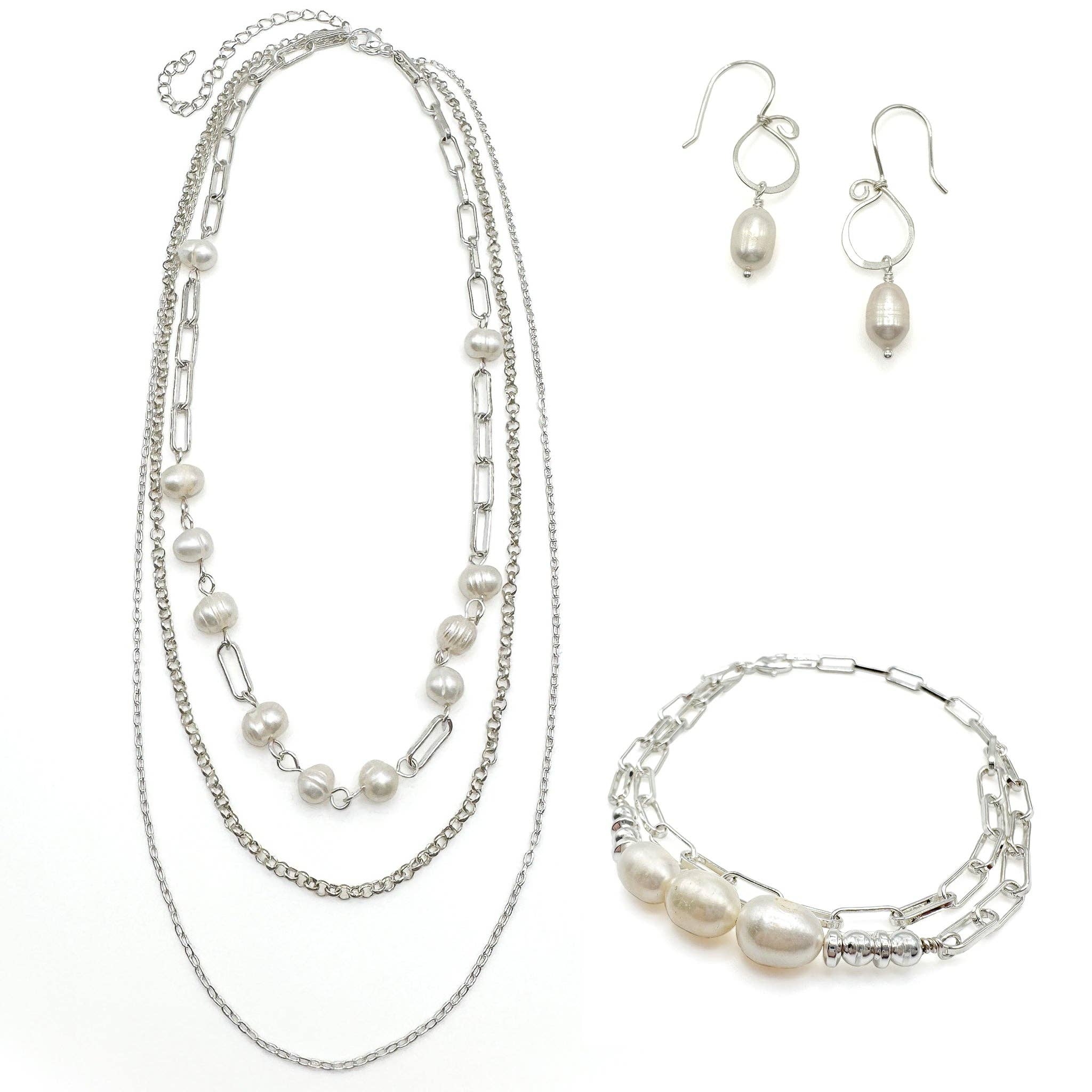 Alegria Accessories Inc. - Wholesale Link & Chain Necklace - Coquette silver necklace2