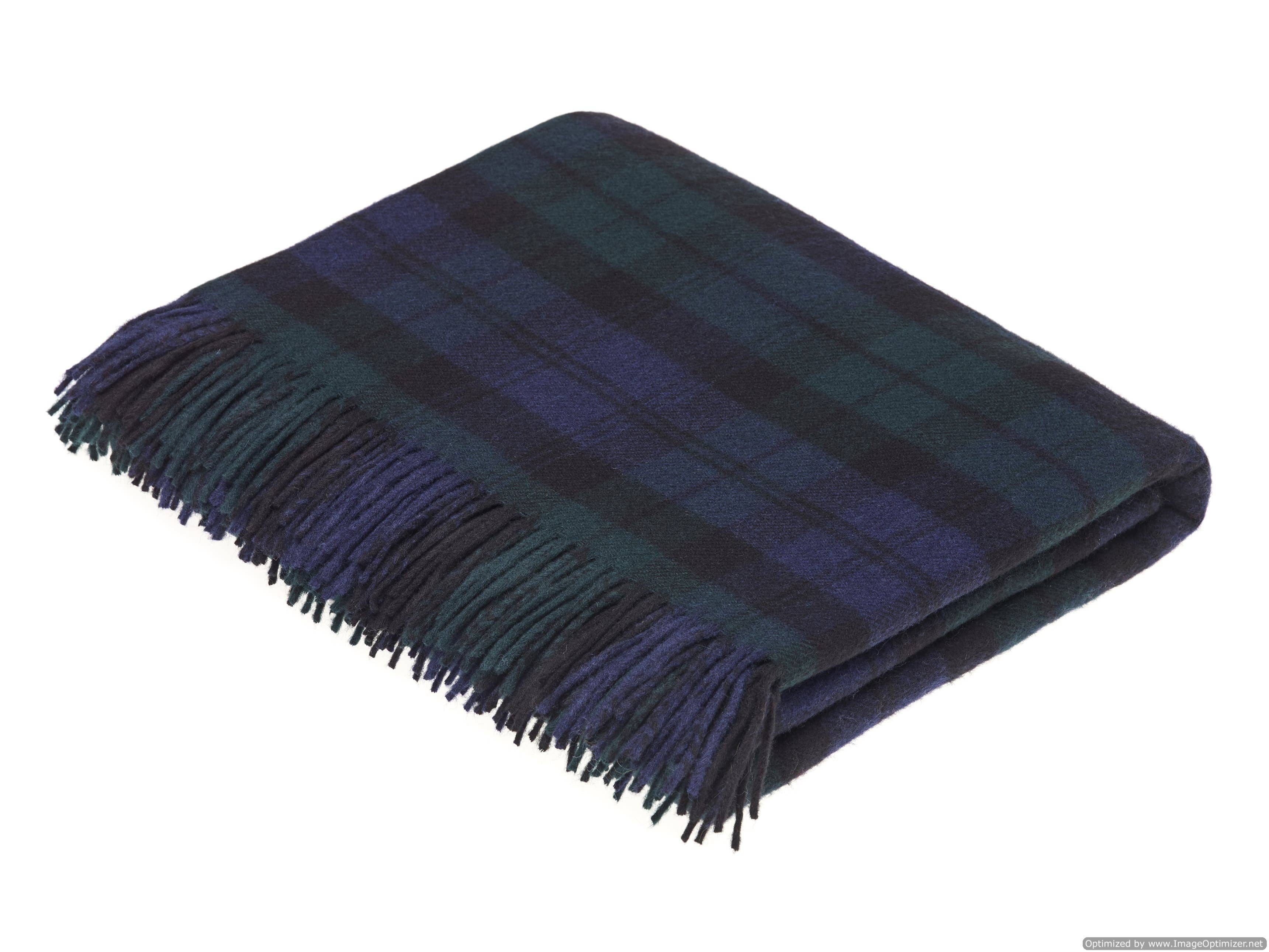 Bronte Moon - Wholesale Throw Blanket - Tartan Plaid - Merino Lambswool Throw Blankets - Made in UK4