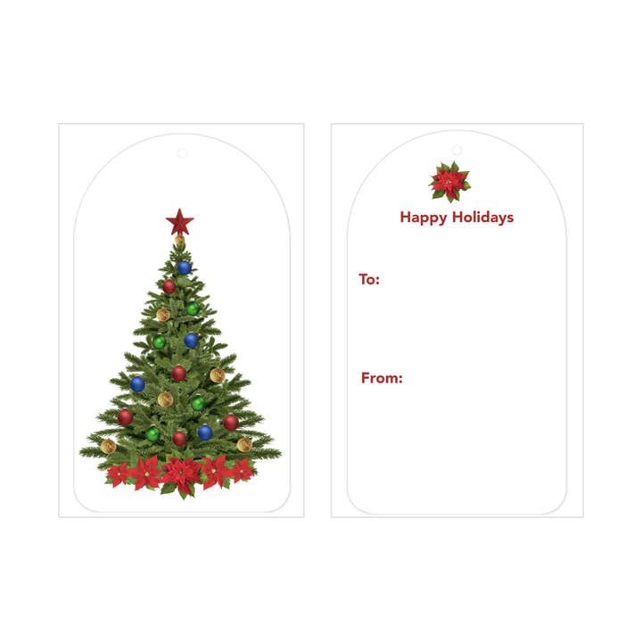 Holiday XMAS Tree Gift Tags for wholesale by Immaginare + Seaside