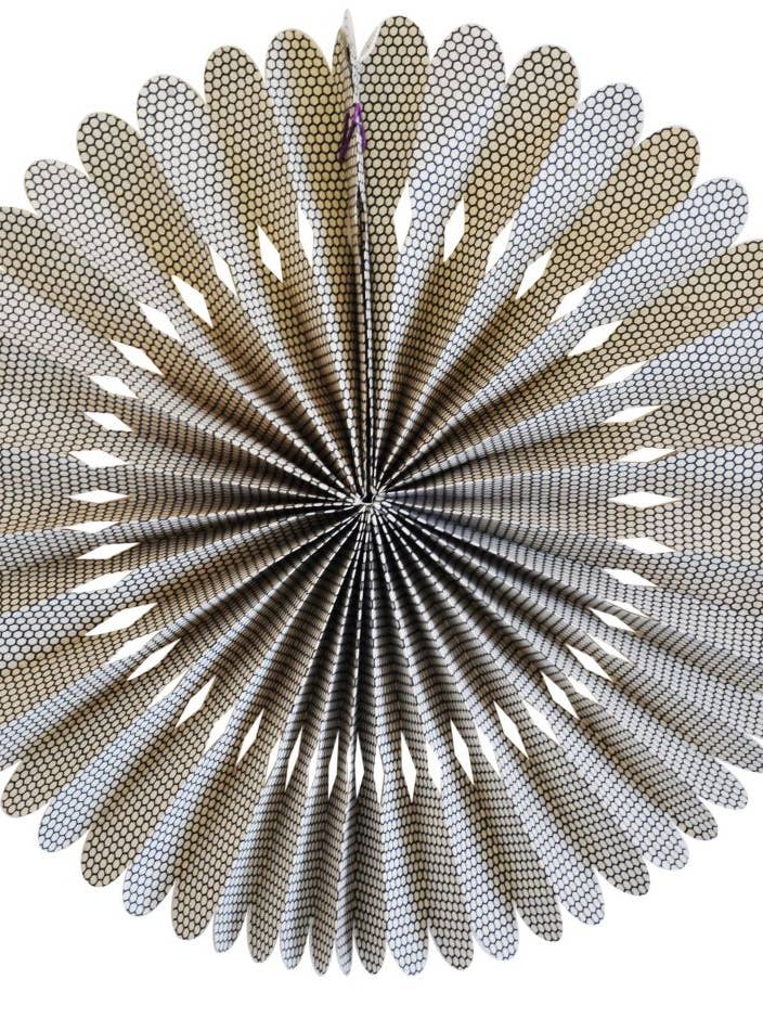 Rosettes Medium, sml black honeycomb on crm for wholesale by Giftsland