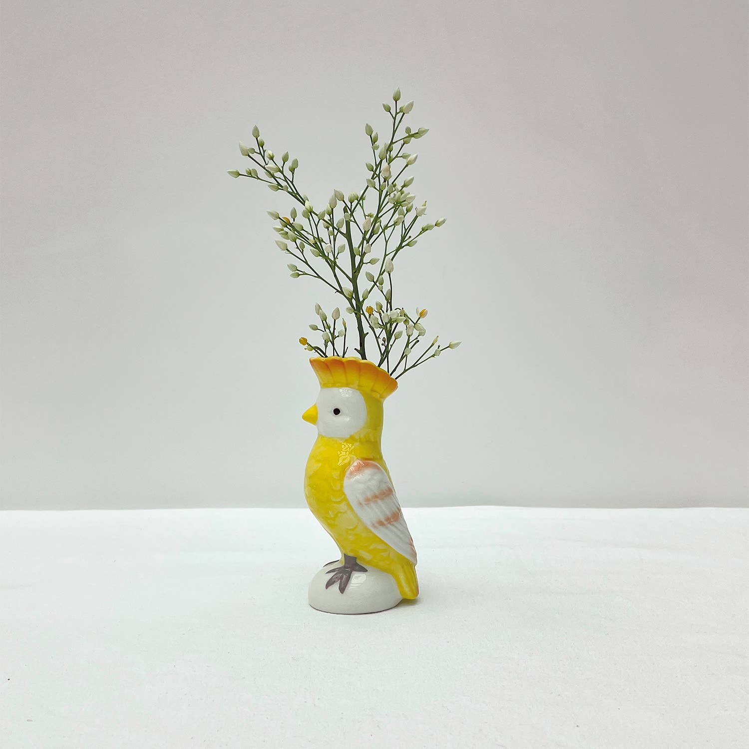 Opjet Paris - Wholesale Vase - Yellow parrot soliflore small L6.5 W5 H13cm2