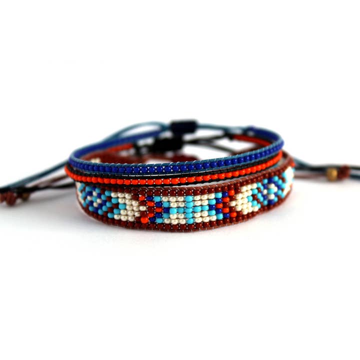 Sol Jewels - Wholesale Jewelry Set - Urban Surfer Girl bracelet Native style 3 pack1