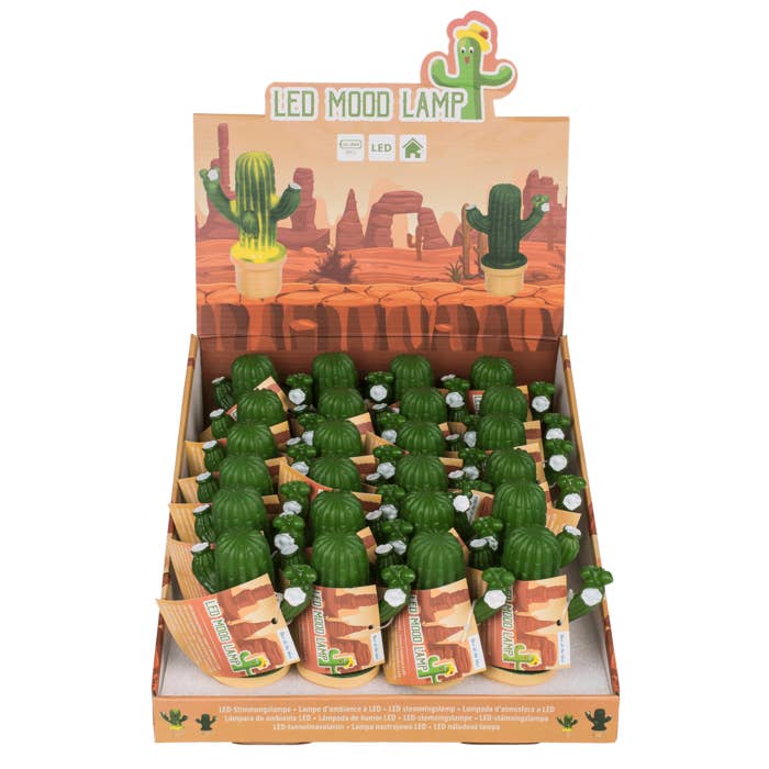 Out of the blue KG – wholesale Night light – LED Mood lamp, Cactus, 8 x 12 cm,