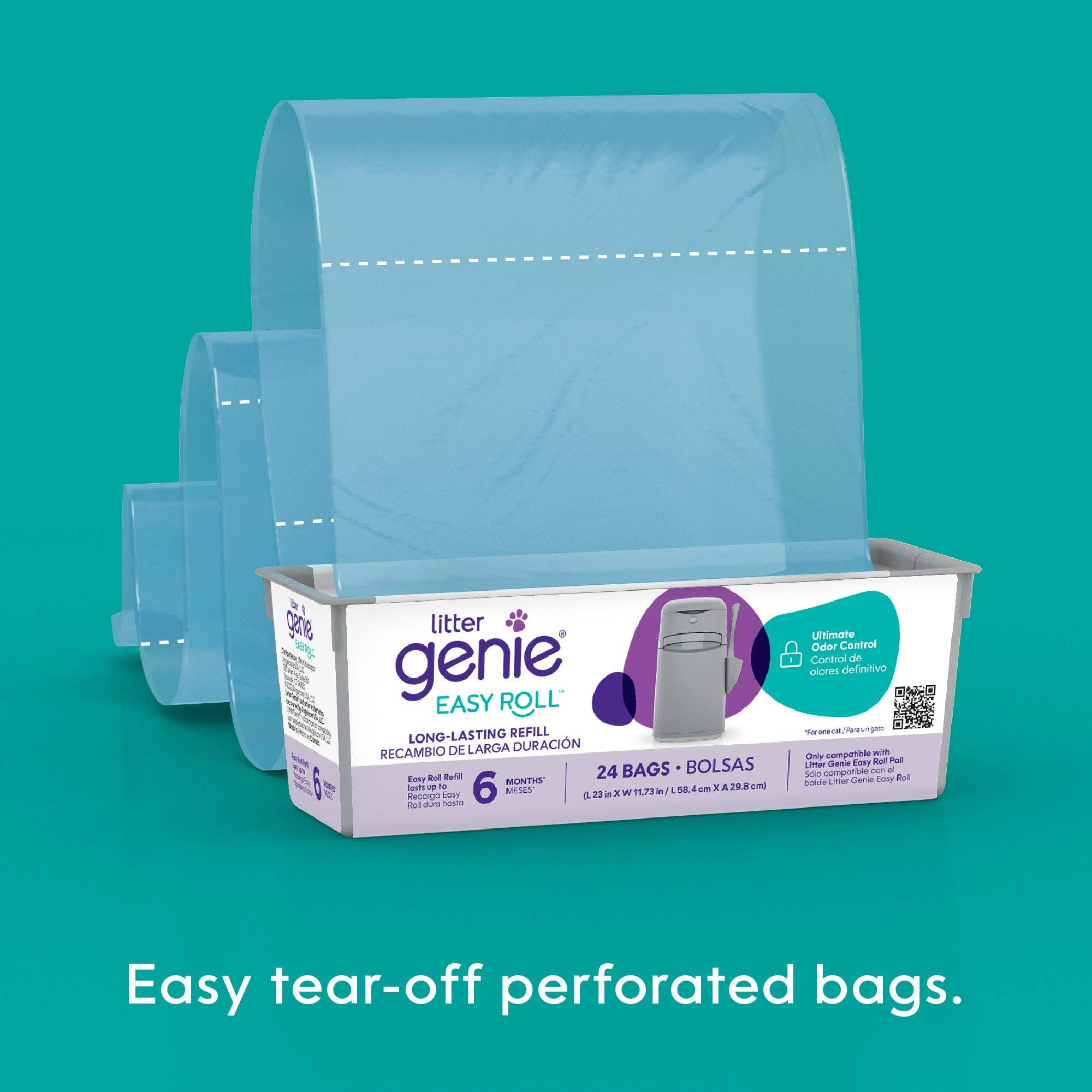 Litter Genie - Wholesale Cat Litter Box - Litter Genie Easy Roll Pail - Grey6