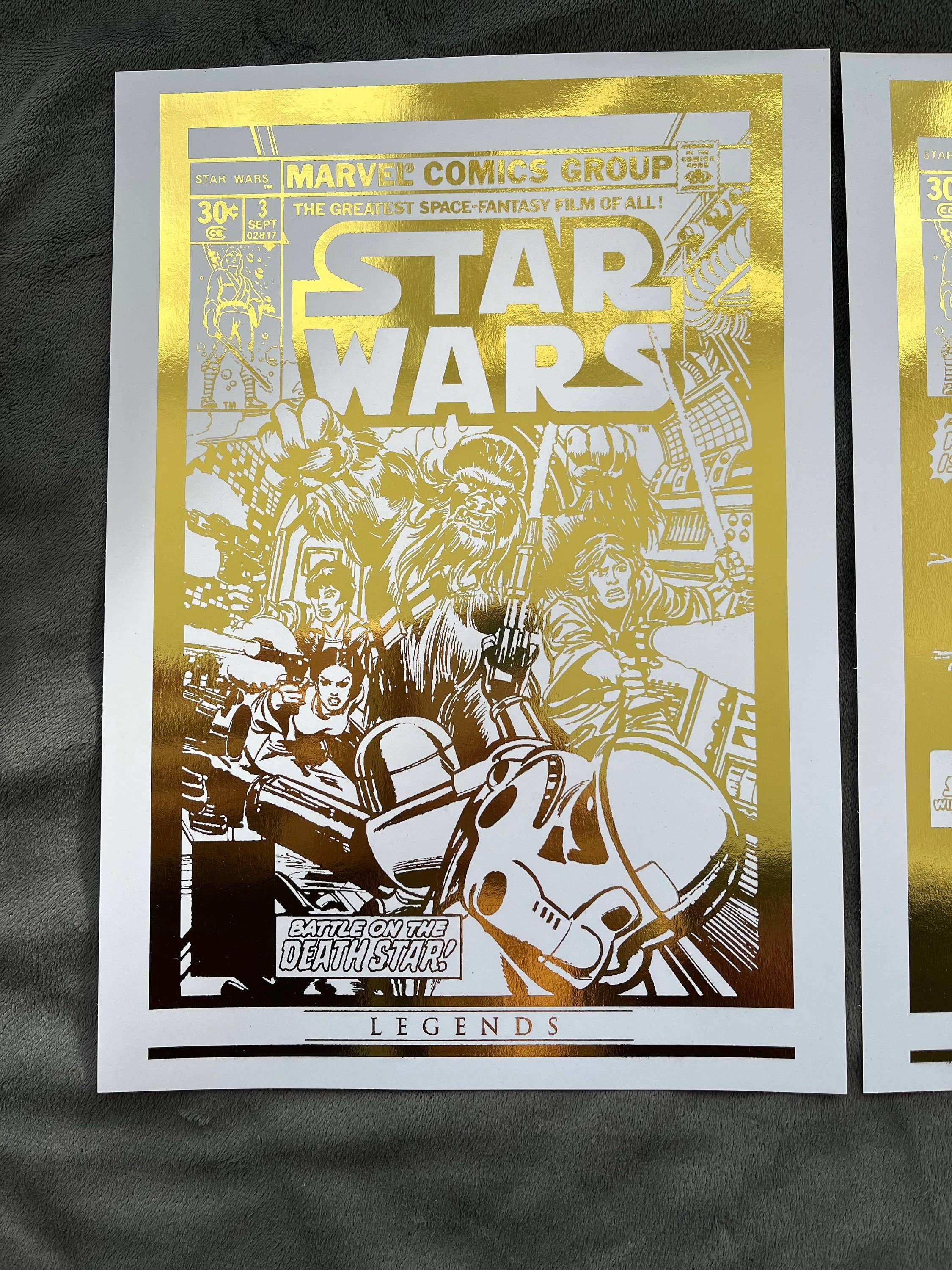 Billies Inks - Vente Set d'éléments de galerie photo - Set de 3 affiches en foil des couvertures de comics Star Wars7