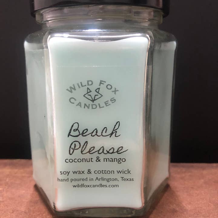 Bougie Beach Please pour la vente par Wild Fox Candles