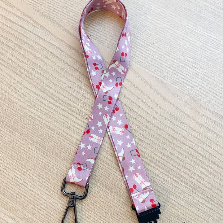 Musically Minted - Wholesale Lanyard - Unisex - Pink Cowgirl Lanyard2