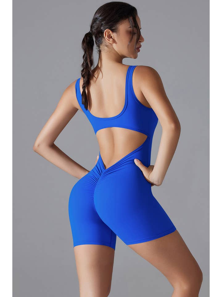 Color 5 - Wholesale Romper - Women's - Premium scrunch butt active wear work out yoga romper 2