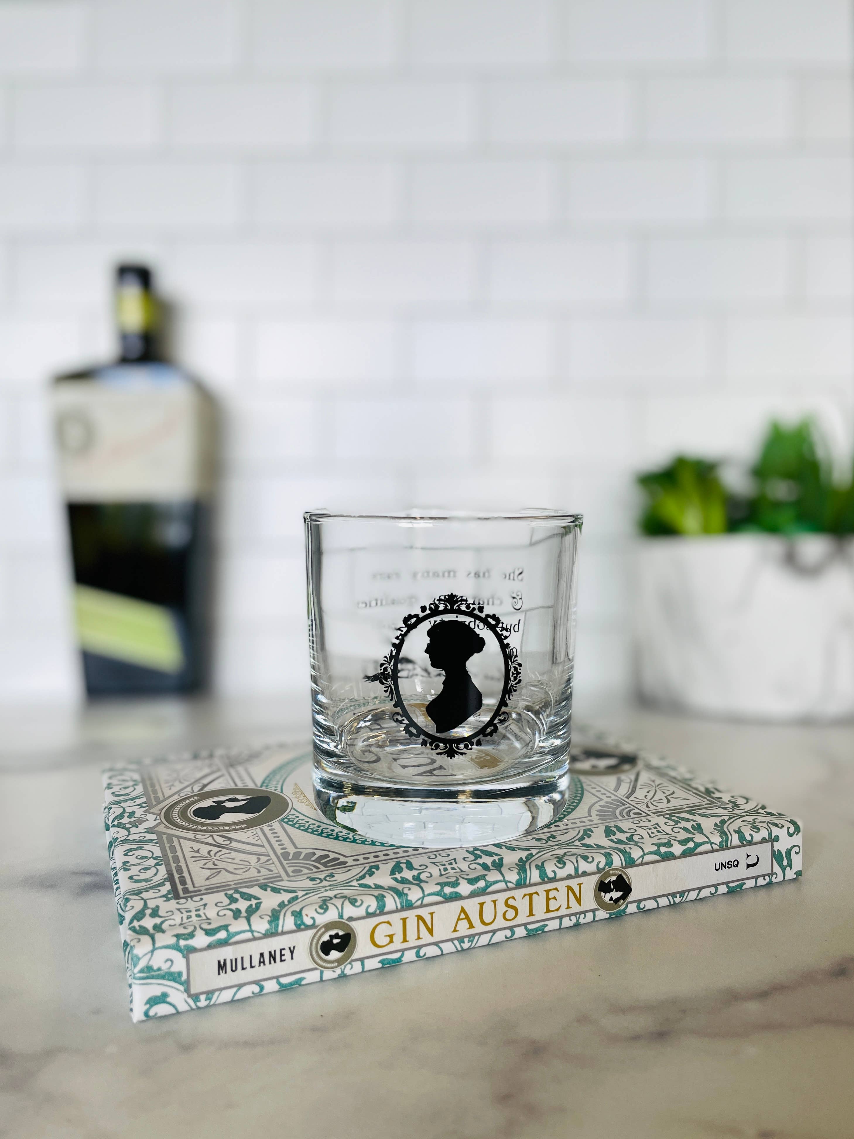 Fly Paper Products - Wholesale Cocktail/Liquor Glass - Jane Austen Sassy Sobriety Quote Glass Tumbler5