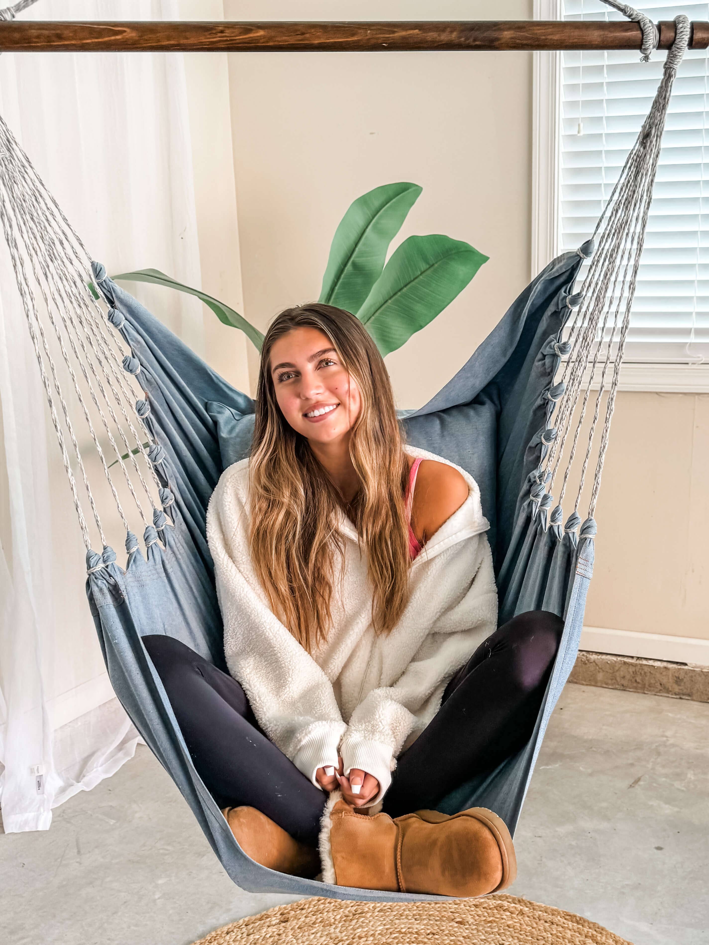 Limbo Imports Hammocks – wholesale Hammock – Blue Denim Hammock Swing Chair +2 Pillow Set - Eco-friendly1